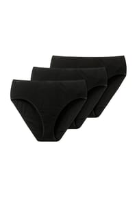 SCHIESSER - Essential Hüftslip, 3er-Pack, Single-Jersey, für Damen - 000 SCHWARZ
