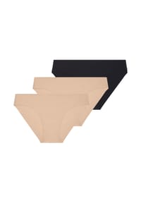 SIMONE PÉRÈLE - Slip 3er Pack Uniq - Beige / schwarz
