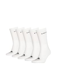 HEAD® - Unisex Crew Socken - Kurzsocken, 5er Pack, einfarbig - Weiß