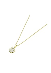 Luigi Merano® - Kette Blüte mit Brillanten, Gold 585 - weiss