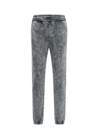 RUSTY NEAL® - Sweathose mit verwaschenem Muster - Anthrazit