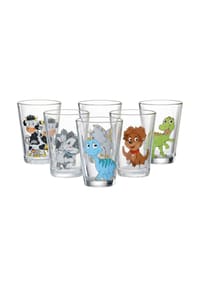 RitzenhoffAndBreker - Kindergläser Dino und Hoftiere 200 ml 6er Set bunt - bunt