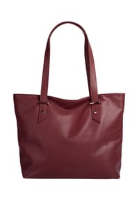 Cluty - Shopper Echt Leder, Made In Italy - beige