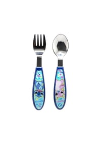 Disney - Lilo & Stitch Kinderbesteck Set 2-teilig – Löffel & Gabel mit - Blau Onesize