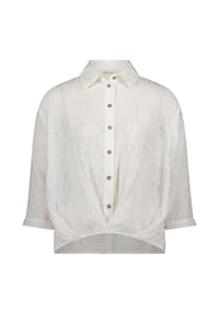 CARTOON - Oversize-Bluse mit Kragen - Rohweiß