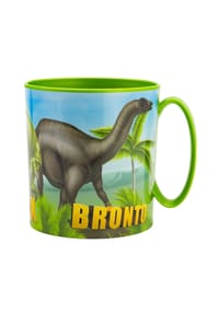 COFI - Becher Mikrowellengeeigneter Kunststoffbecher 390?ml – Motivbecher für - Grün 9x8x11cm