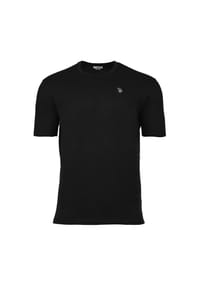 U.S. POLO ASSN. - Herren T-Shirt - Rundhals, Logo-Stickerei, Baumwolle - Beige
