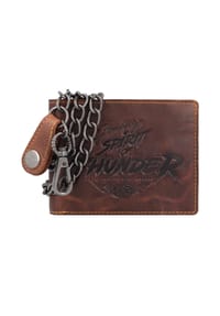 GREEN BURRY Cafe-Racer - Racing Collection Darlington Geldbörse RFID Leder 12 cm - braun