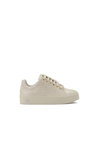 kazar - Bequeme Ledersneaker mit geprägtem Muster - Off-white
