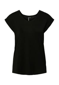 PIECES - T-Shirt, V-Ausschnitt, Glitzer-Details, für Damen - 290255007 AZURE B