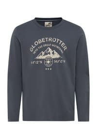 GLOBETROTTER - Langarmshirt, Baumwolle, für Herren - GOLDEN YELLOW