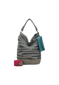 Fritzi aus Preußen Izzy07 Olga - Izzy07 Olga Canvas Schultertasche 27 cm - black