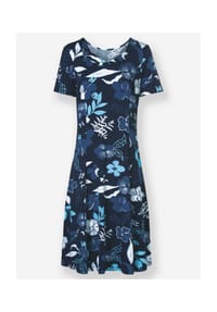 Witt - Jersey-Kleid - marine-jeansblau-bedruckt