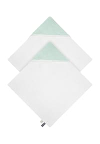 Aspero® - 2x Baby Musselin Wickeltücher aus Bio-Baumwolle - Hellblau