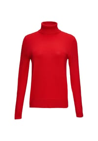 s.Oliver BLACK LABEL - Rollkragenpullover, Slim Fit, für Damen - 3355  RED