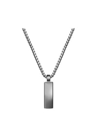 TRUE REBELS - Herren Kette aus Edelstahl in gunmetal - gunmetal