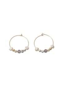 fejn - Ohrringe Winter Pearl Süßwasser-Zuchtperle - gold