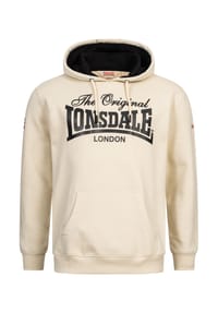 LONSDALE™ - Herren Kapuzensweatshirt normale Passform ATHERTON - Beige/Black