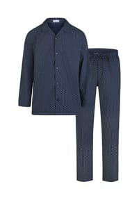 seidensticker - Pyjama Classic Web - Navy