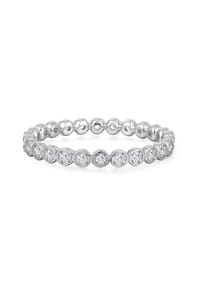 TRILANI 1934 - Damen Ring aus 925/- Sterling Silber in Silber mit Zirkonia - silber