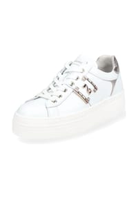 NeroGiardini - Leder Sneaker - Weiß/Rosa