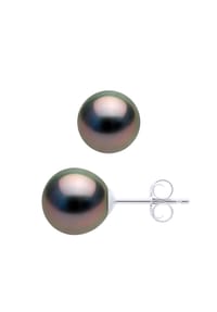Pearls & Colors - Prestige-Ohrringe mit Tahiti-Zuchtperlen - Weißgold/Tahiti Color/7,5-8 mm