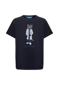CAT by manii'ta lacitta - Blaues T-Shirt Doktorkatze - blau