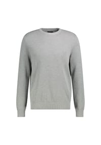 LRS - Legeres Sweatshirt mit Rundkragen aus reiner Baumwolle - BLACK