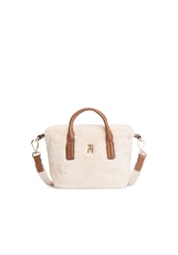 TOMMY HILFIGER - Henkeltasche, Leder, Reißverschluss, für Damen - 0F4  BEIGE