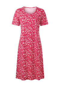 Sieh an! - Jersey-Kleid - marine-weiß-bedruckt