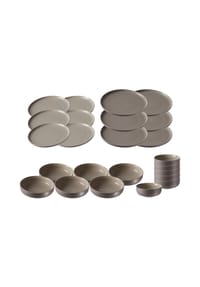 RitzenhoffAndBreker Teller und Schalenset Jasper 24er Set - JASPER - grau