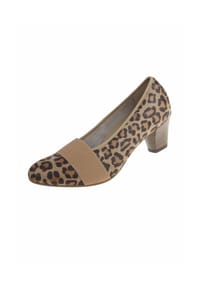 Lei - Pumps Cora mit Animalprint - beige