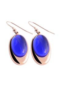 Adelia's - Adelia's Damen Ohrhänger aus Edelstahl - blau