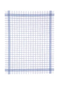 KRACHT® - Leinen-Geschirrtuch "Karo", 3er-Pack - blau/weiß