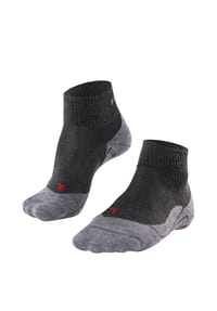 FALKE - Trekkingsocken TK5 Short, feuchtigkeitsableitend, für Damen - 3180 ASPHALT MEL.