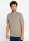 El Búho NOCTURNO® Herren Pyjamaobertail T-Shirt Kurzarm Baumwolle Stricken Knopfleiste Uni Grün Bild 2