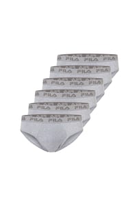 FILA - Slips Logo 6er-Pack mit elastischem Dehnbund und Markenlogo - Black