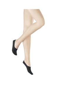 Hudson - Füßlinge, Baumwoll-Mix, weicher Abschlussrand, für Damen - 0005 BLACK