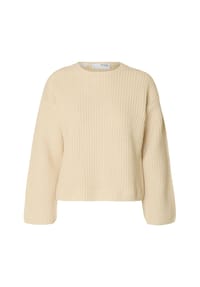 SELECTED FEMME - Strickpullover "Selma" , überschnittene Schultern, für Damen - 179099001 BLACK