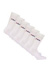 FILA - Unisex Socken, 6er Pack - Crew Socks, Strümpfe, Street, Sport (2x 3 Paar) - Blau
