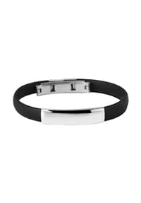Adelia's Bold Style - Armband – Armreif aus Kautschuk Ø 6,5 cm cm - schwarz