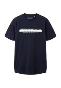 DENIM TOM TAILOR - T-Shirt, Baumwolle, Logo, für Herren - 10668 SKY CAPTAIN