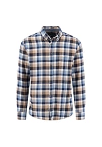 FYNCH-HATTON® - Flanellhemd, Casual Fit, Langarm, Button-Down-Kragen, für Herren - 748 MOSS