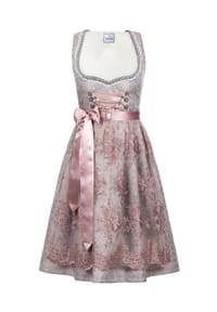 EDELNICE - Midi Dirndl 2-teilig Aurelie - silber, rosé