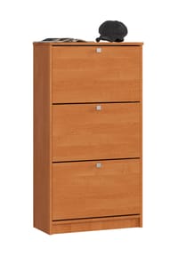 Akord - Schuhschrank 3 mit 3 Klapptüren - erle