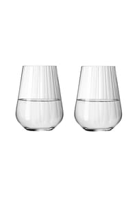 RITZENHOFF Wasserglas-Set, 2-teilig - STERNSCHLIFF - TRANSPARENT