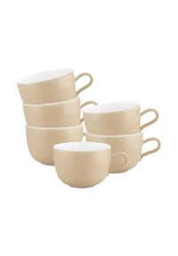 Seltmann Weiden Milchkaffeetassen Liberty Pure Colors 380 ml 6er Set - LIBERTY PURE COLORS - beige
