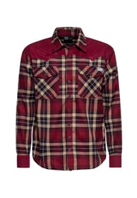 KING KEROSIN - Flanellhemd im Western-Stil - bordeaux