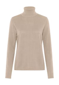 MANGUUN - Rollkragenpullover, Langarm, für Damen - BEIGE/PERFECT PALE