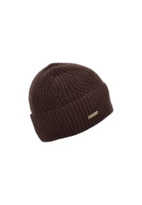 SEEBERGER - Wollmütze, Emblem, für Damen - 10 BLACK